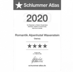 Auszeichnung Romantik Alpenhotel Waxenstein