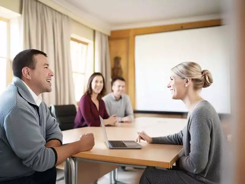 Jahresabschluss-Meetings in der Suite