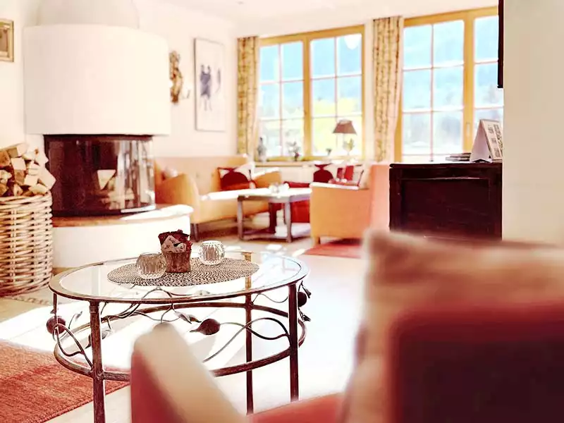 Kamin-Lounge Romantik Alpenhotel Waxenstein