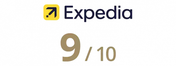 Gäste-Bewertung auf Expedia 9 von 10