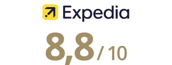 Gäste-Bewertung auf Expedia 9 von 10 Gäste-Bewertung auf Expedia 9 von 10